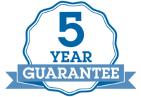 5 years' warranty and peace of mind